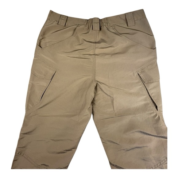Tactical Outdoor Hiking Pants XL Khaki Ripstop Zip Pockets NWT - Picture 9 of 11